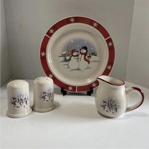 Royal Seasons Stoneware Dinner Plate Salt & Pepper Shakers Creamer Replacement